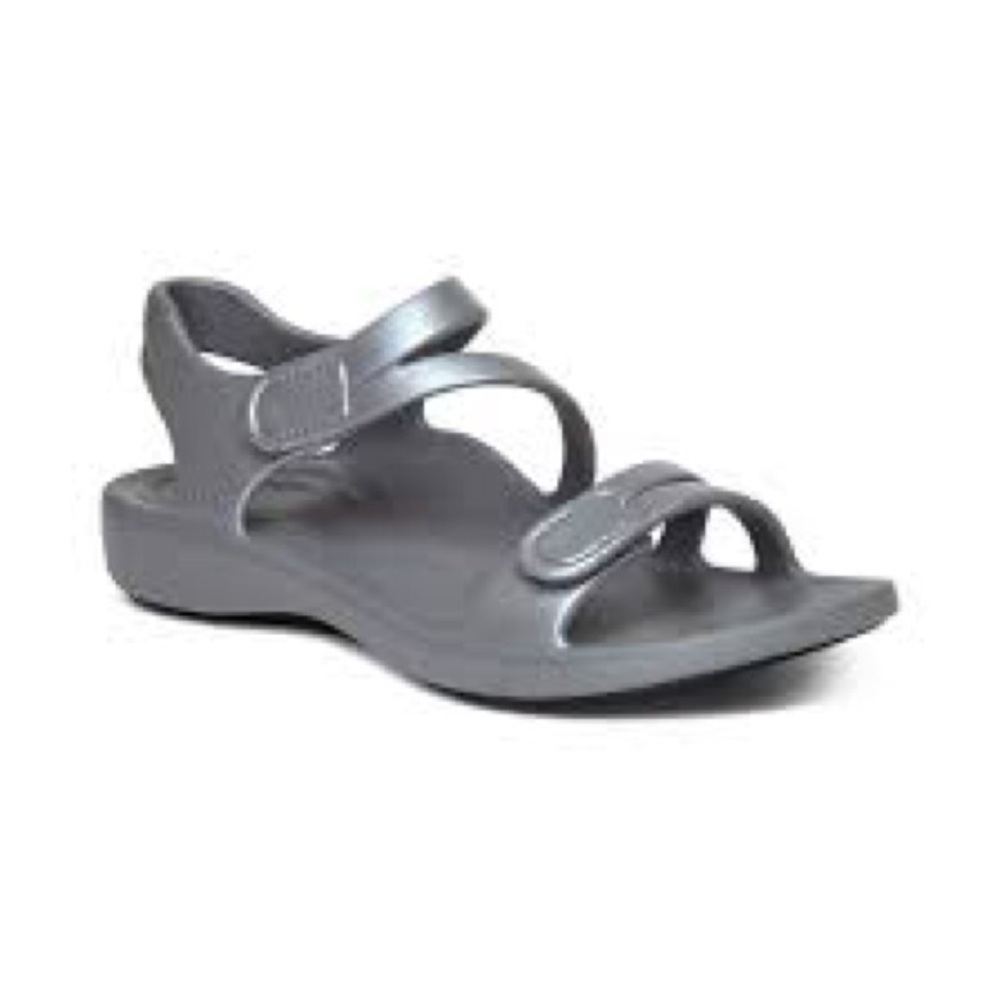 😎 Aetrex grey comfort sandals